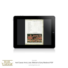 Digital Hail Caesar Army Lists - Biblical to Early Medieval PDF supplement