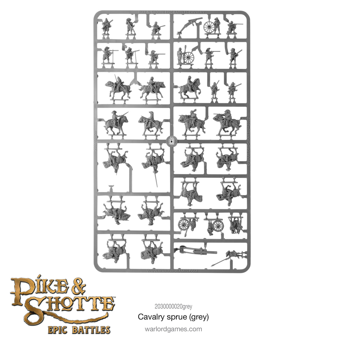 Pike & Shotte Epic Battles cavalry sprue (grey)