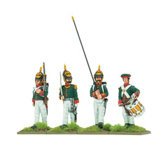 Crimean War Russian infantry in summer dress command