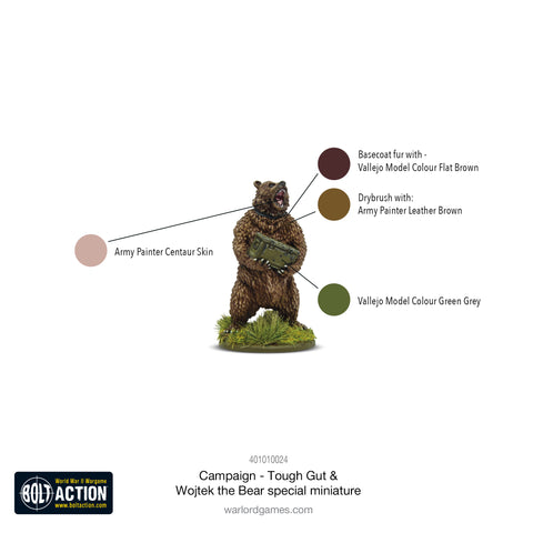 Bolt Action Campaign: Tough Gut with Wojtek the Bear special miniature Bolt Action Campaign: Tough Gut with Wojtek the Bear special miniature