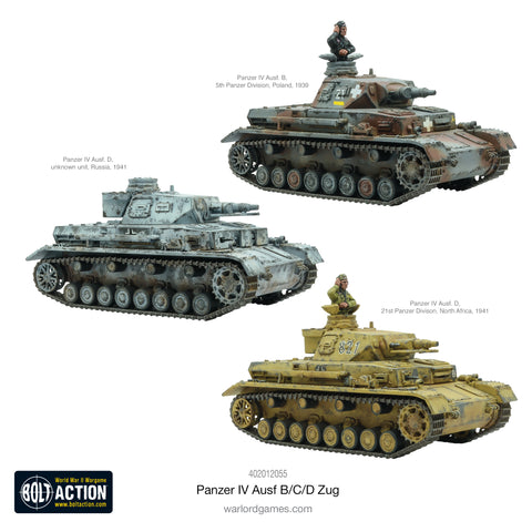 Panzer IV Ausf. B/C/D Zug Panzer IV Ausf. B/C/D Zug