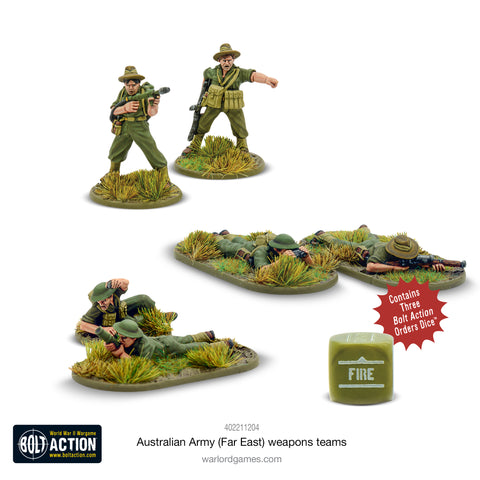 Australian Army (Far East) weapons teams Australian Army (Far East) weapons teams