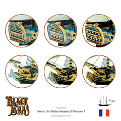 French 3rd Rates Named ships Pack 1