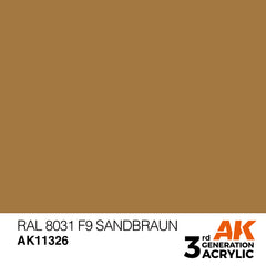 RAL 8031 F9 Sandbraun