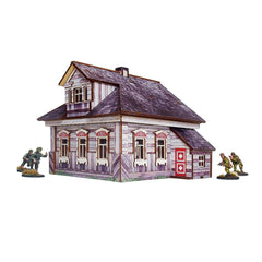 Pre-Painted WW2 Ostfront Village Whitewashed Dacha