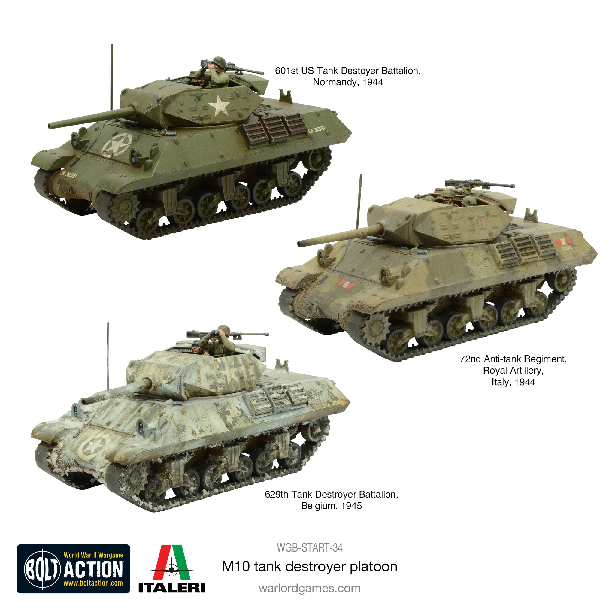 M10 Tank Destroyer Platoon (plastic)