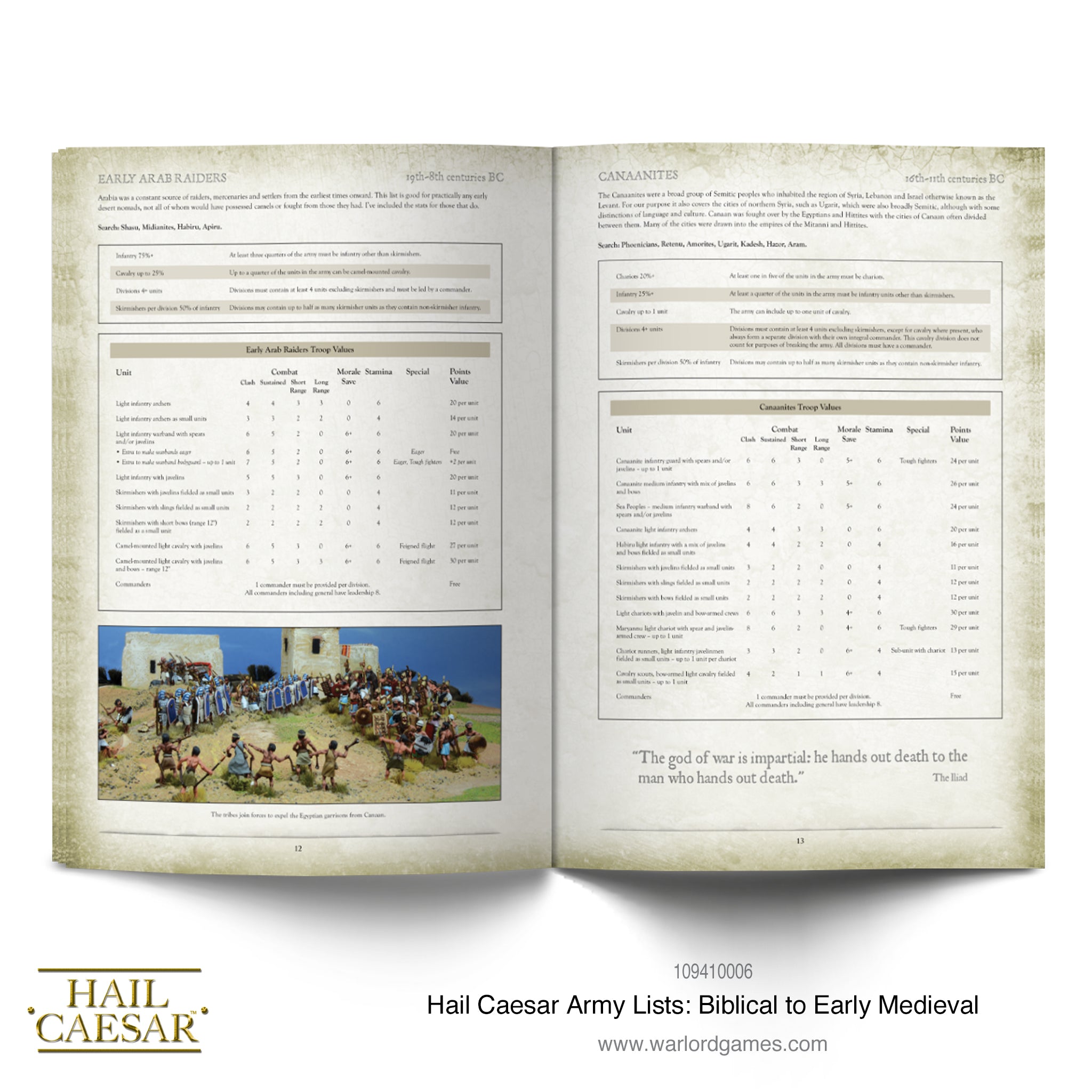 Hail Caesar Army Lists - Biblical to Early Medieval supplement