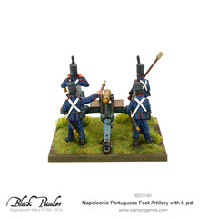 Napoleonic Portuguese Foot Artillery with 6-pdr