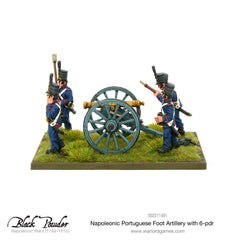 Napoleonic Portuguese Foot Artillery with 6-pdr