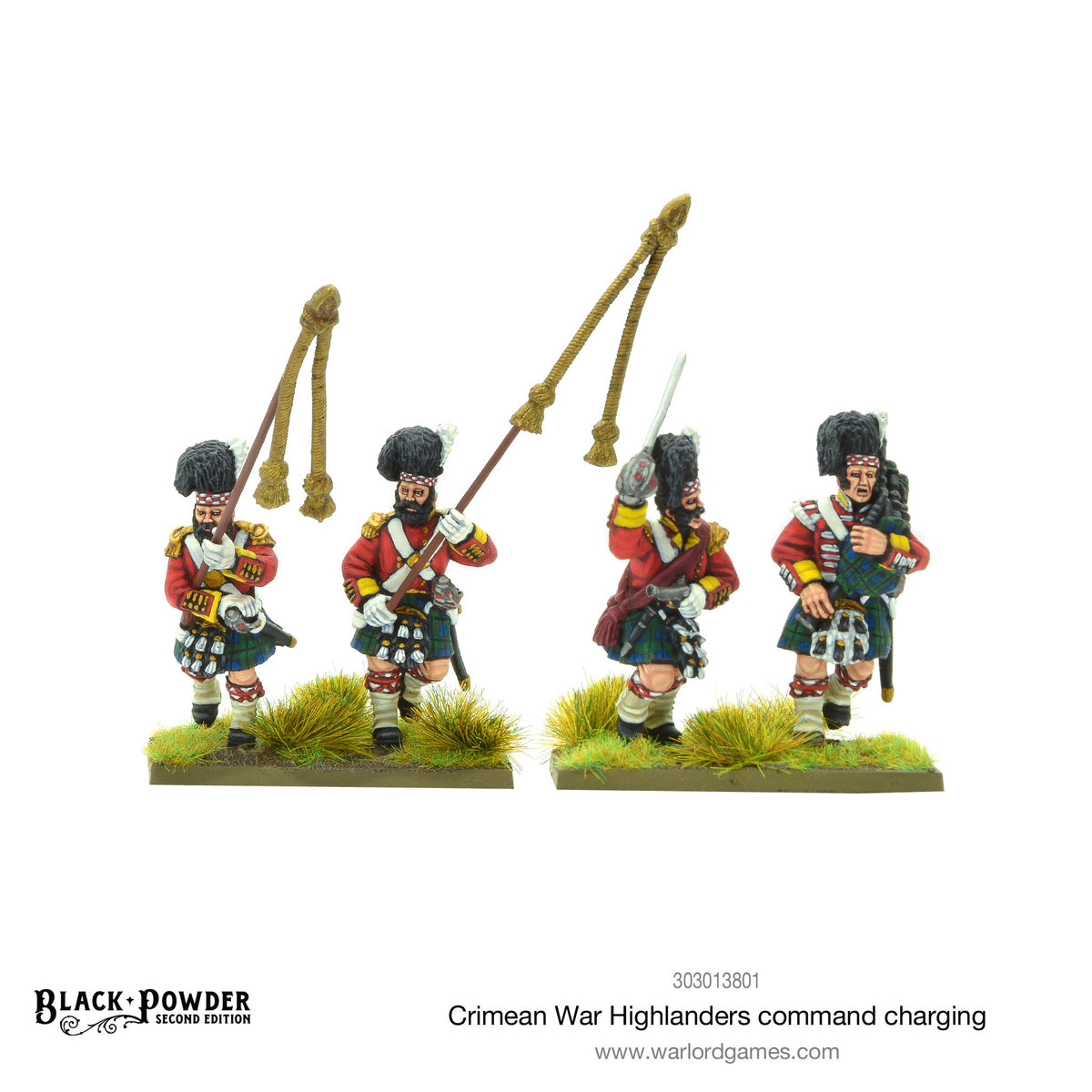 Crimean War Highlanders command charging