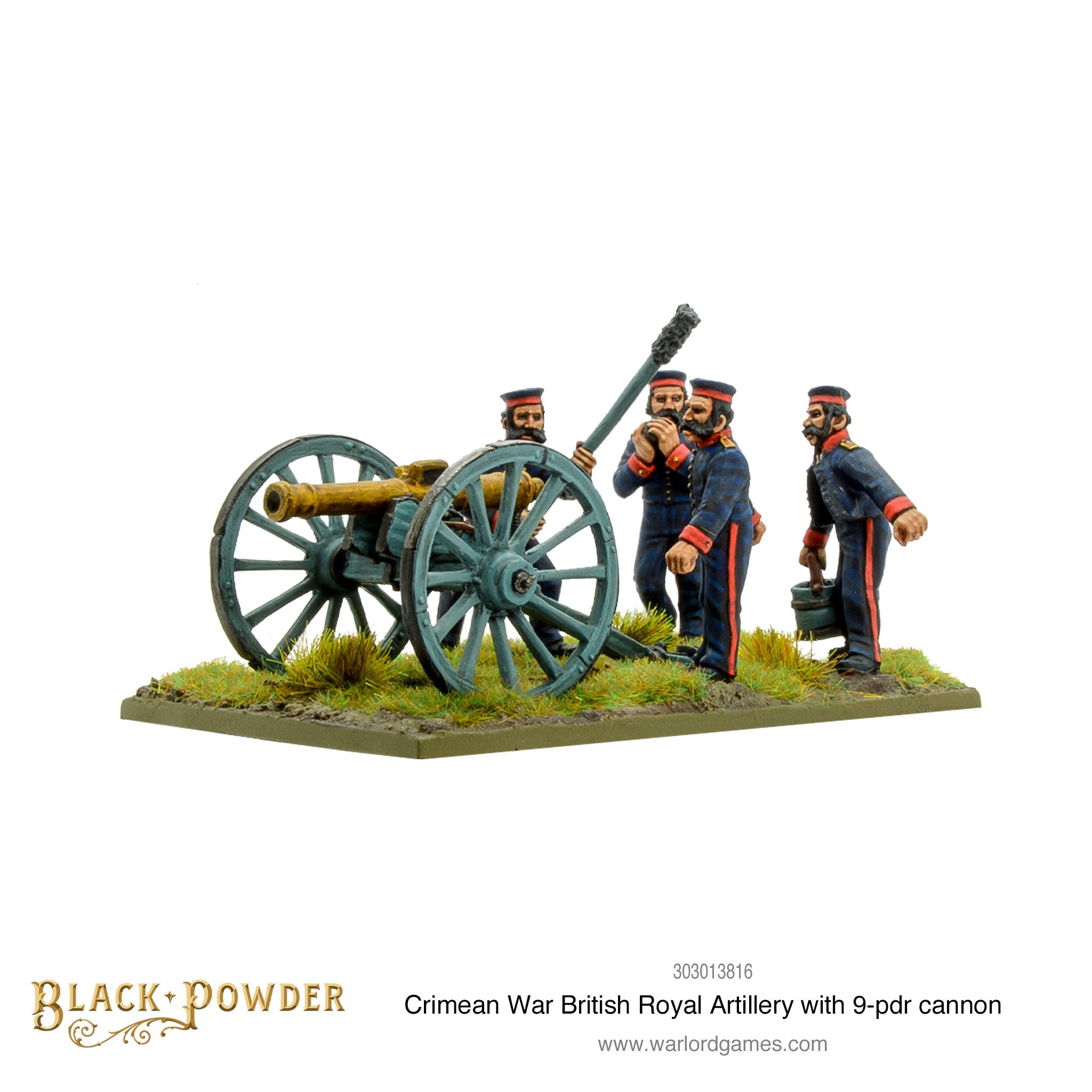 Crimean War British Royal Artillery with 9-pdr cannon