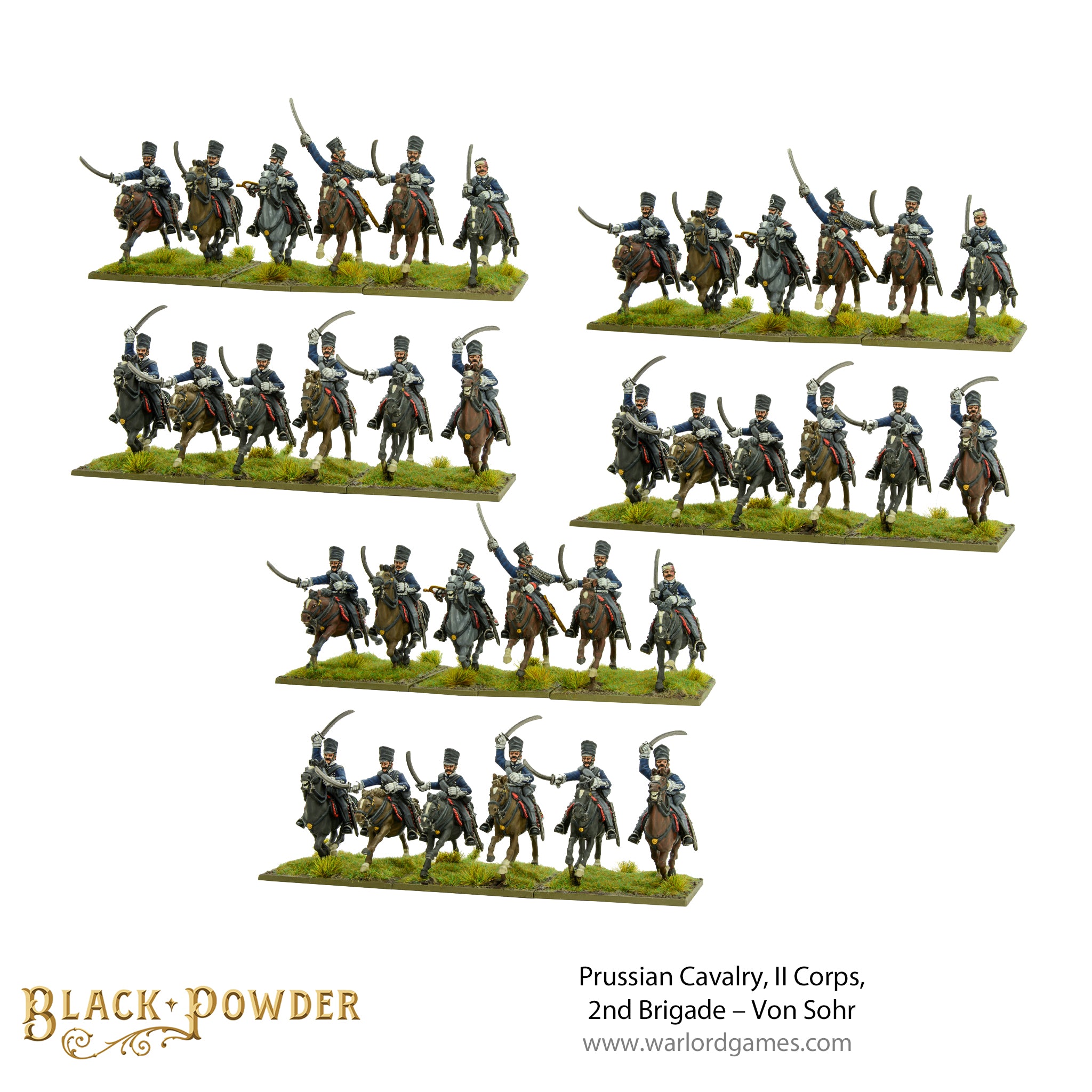 Prussian Cavalry, II Corps, 2nd Brigade – Von Sohr