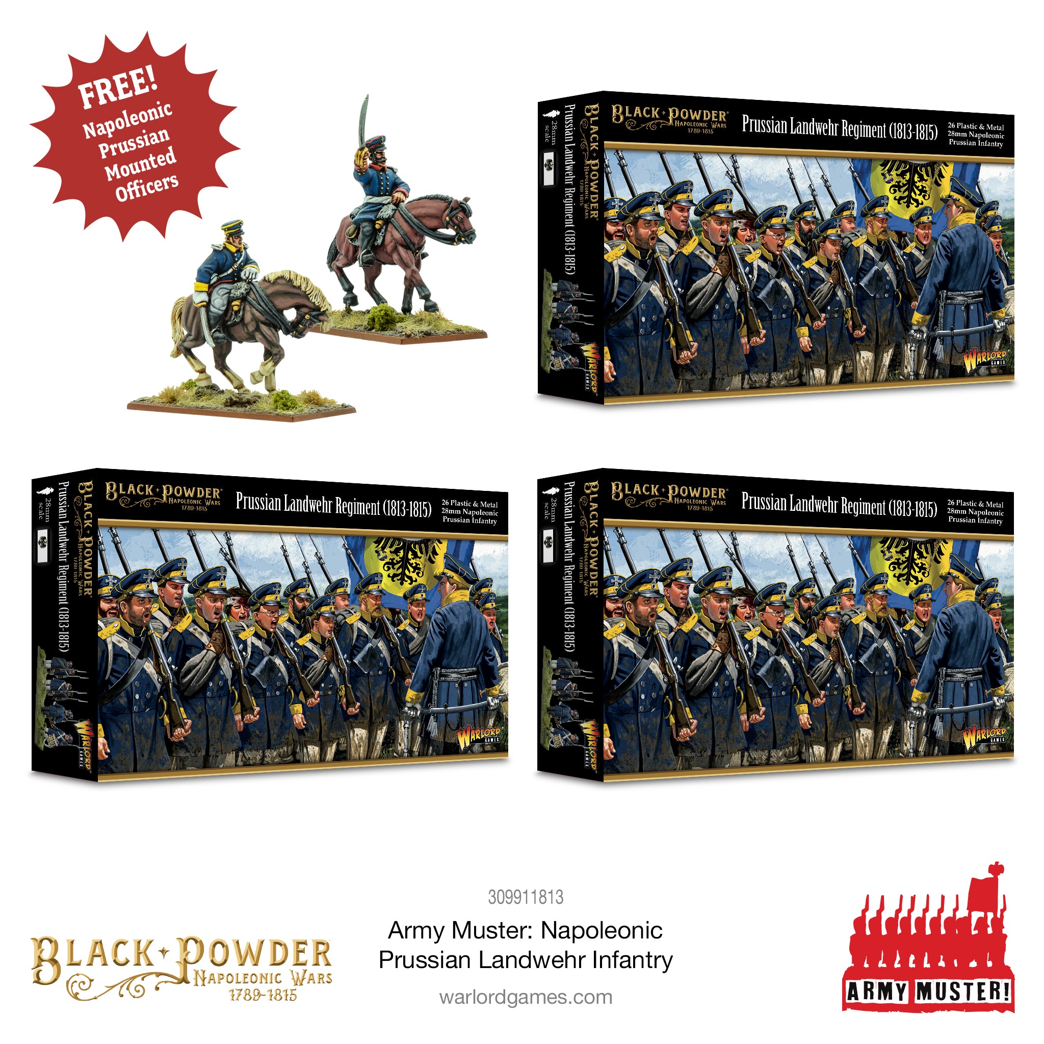 Army Muster: Napoleonic Prussian Landwehr Infantry