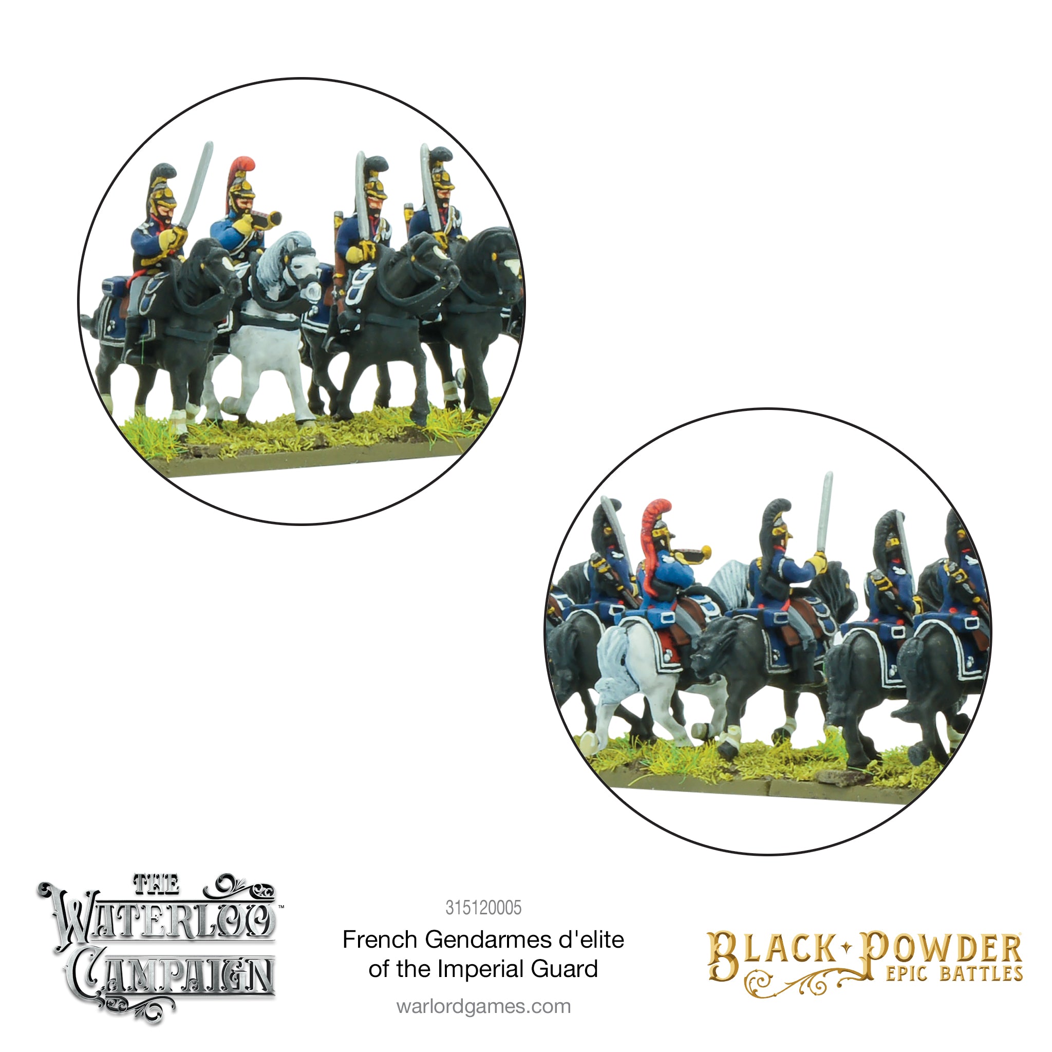 Black Powder Epic Battles: Waterloo - French Gendarmes d'elite of the Imperial Guard