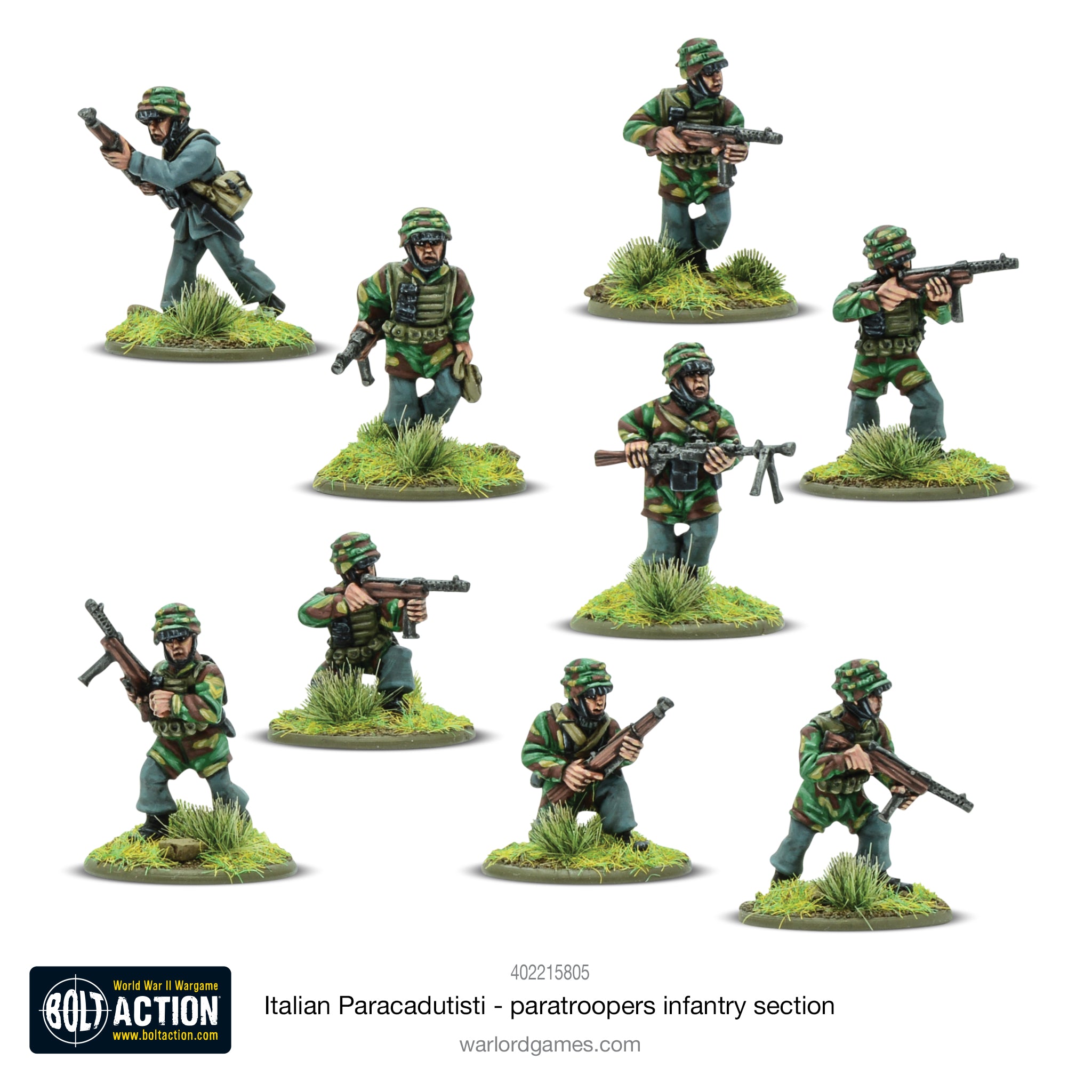 Italian Paracadutisti paratrooper infantry section