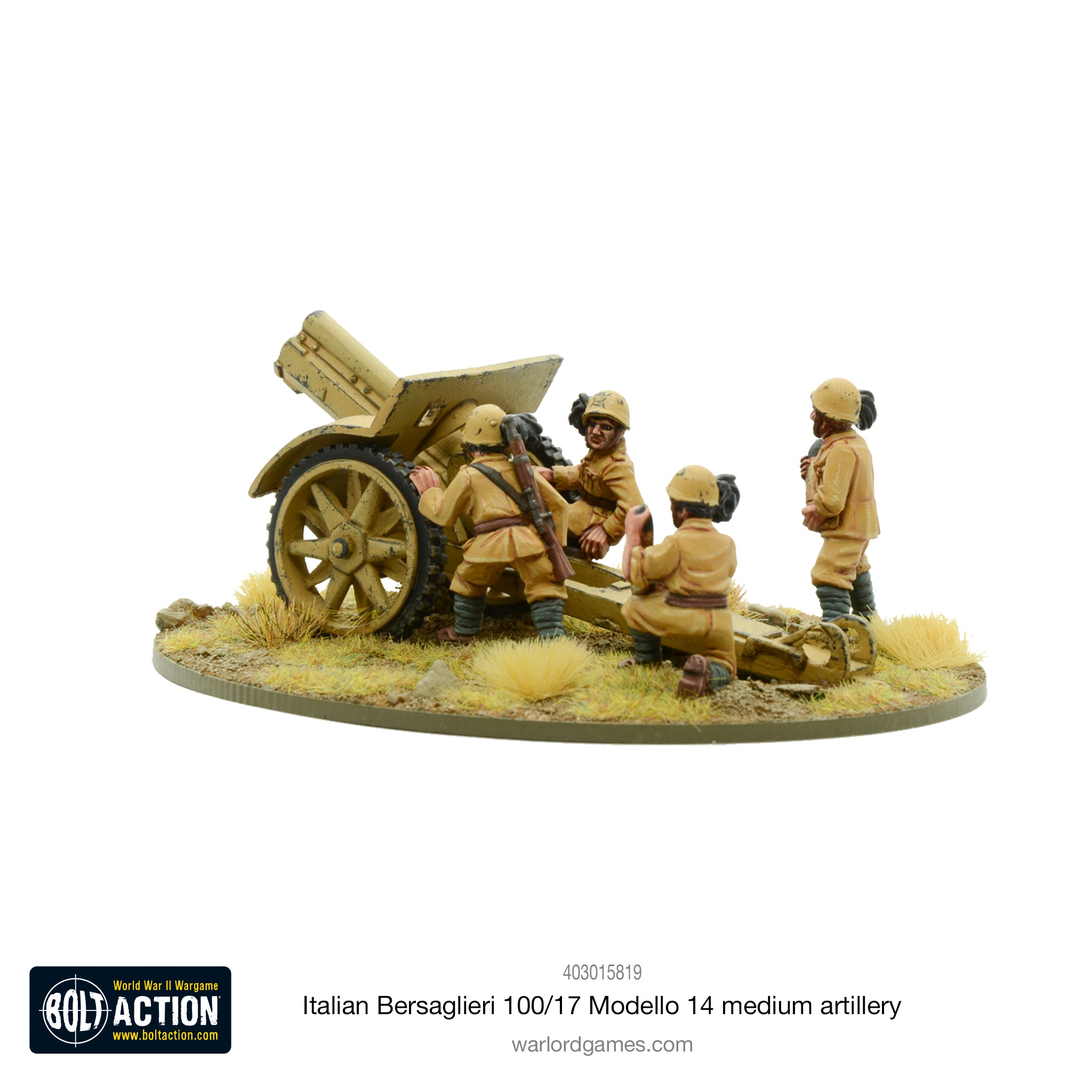 Italian Bersaglieri 100/17 Modello 14 medium artillery