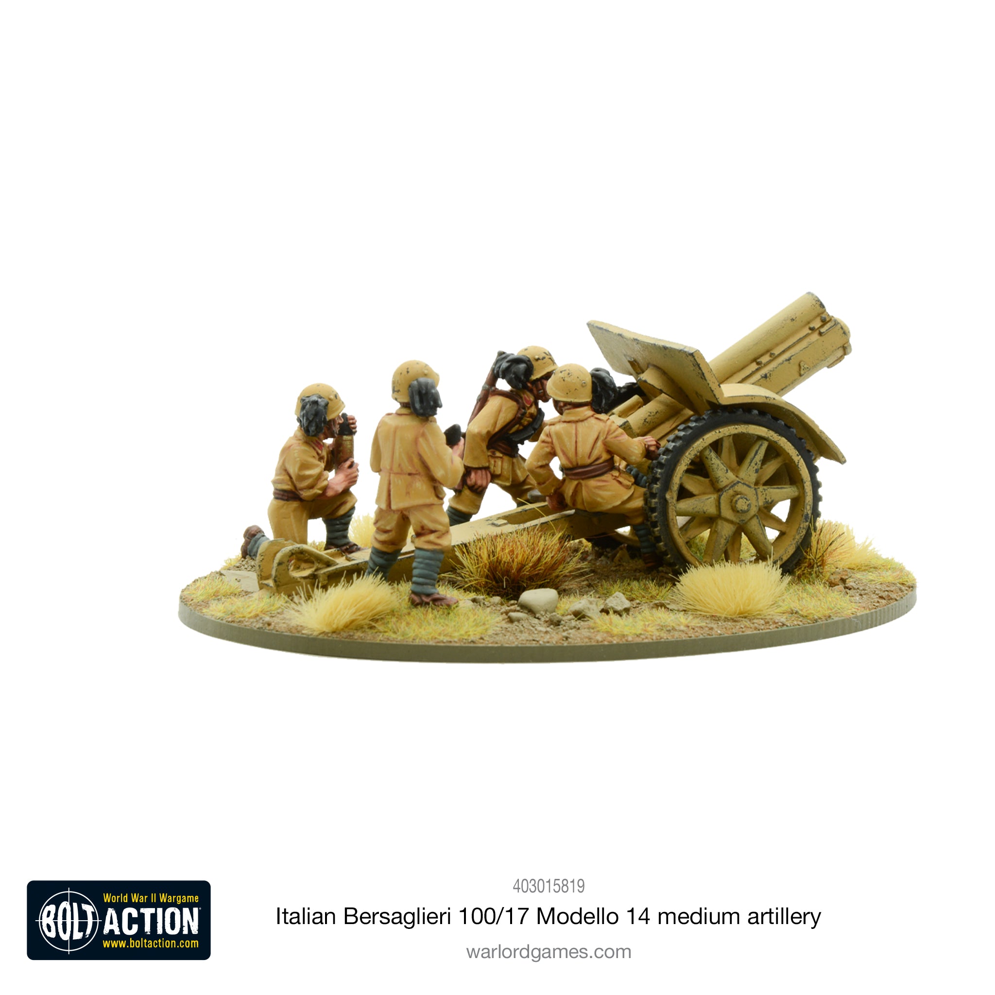 Italian Bersaglieri 100/17 Modello 14 medium artillery