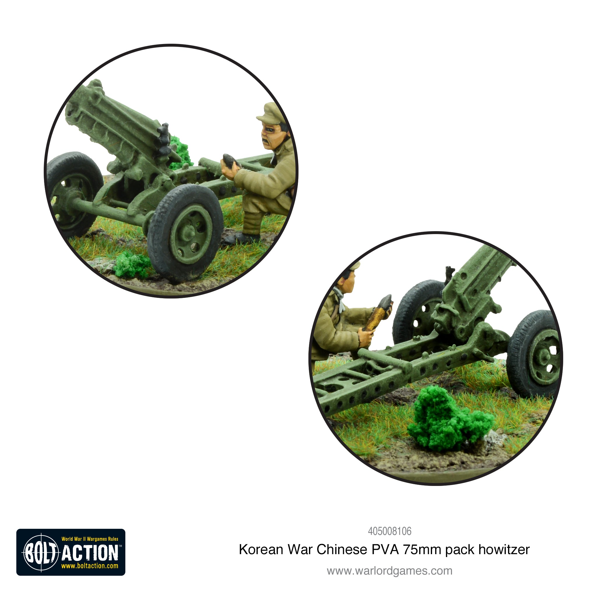 Korean War: Chinese PVA 75mm pack howitzer