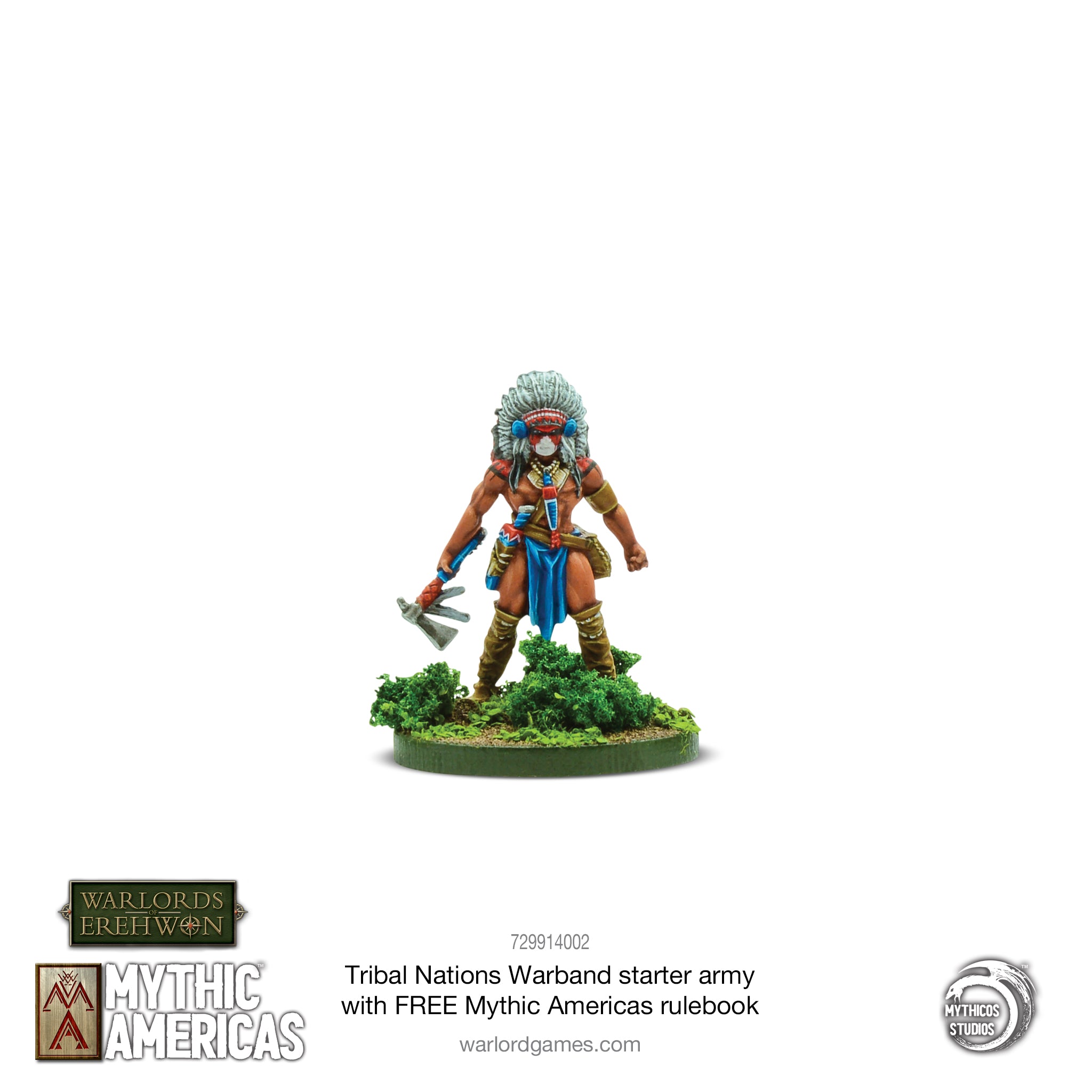 Tribal Nations Warband Starter Army with FREE Mythic Americas Rulebook