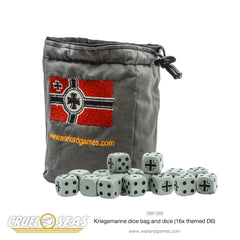 Cruel Seas Kriegsmarine dice bag & dice