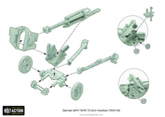 Waffen-SS 10.5cm LeFH 18/40 medium artillery (1943-45)