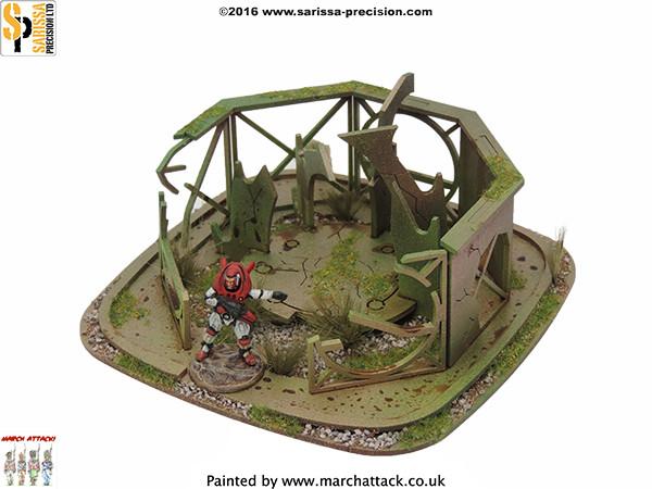 Ruined Stanchion Building Set