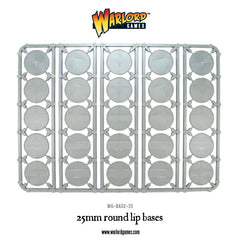 25mm round lip bases sprue