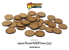 25mm Round MDF bases