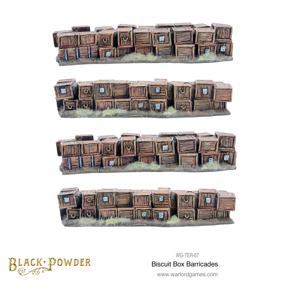 Anglo-Zulu War  Biscuit Box barricade set