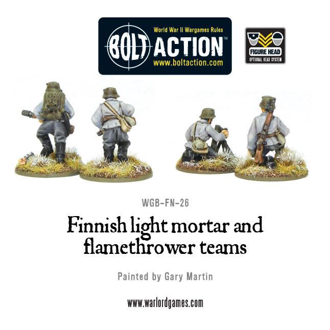 Finnish light mortar and flamethrower teams