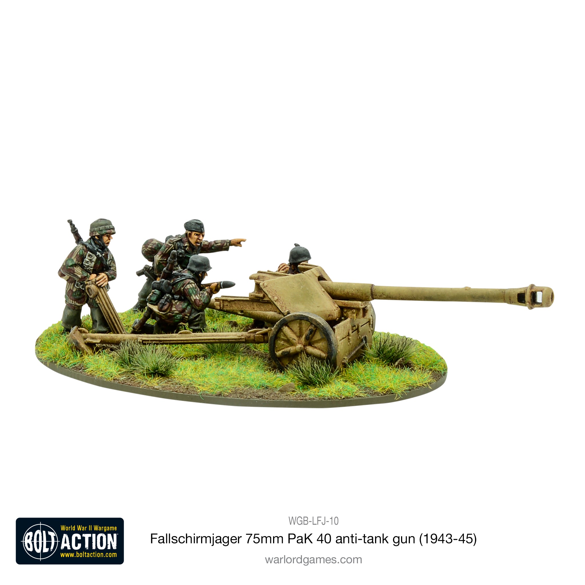 Fallschirmjager 75mm PaK 40 anti-tank gun (1943-45)