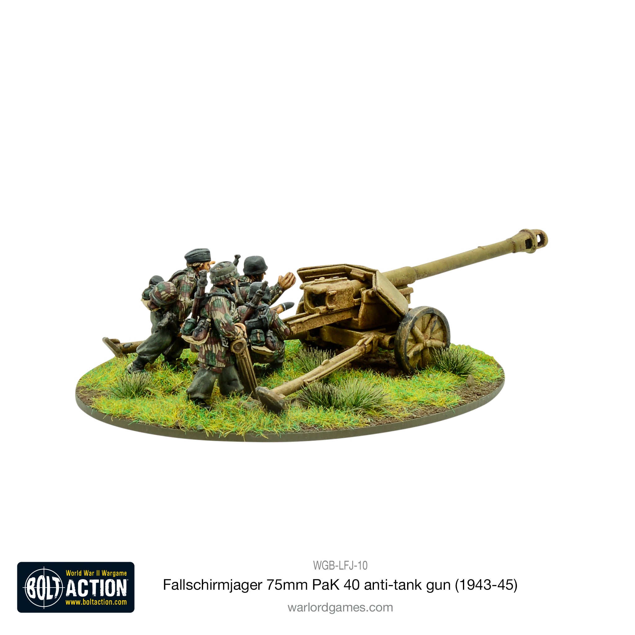 Fallschirmjager 75mm PaK 40 anti-tank gun (1943-45)