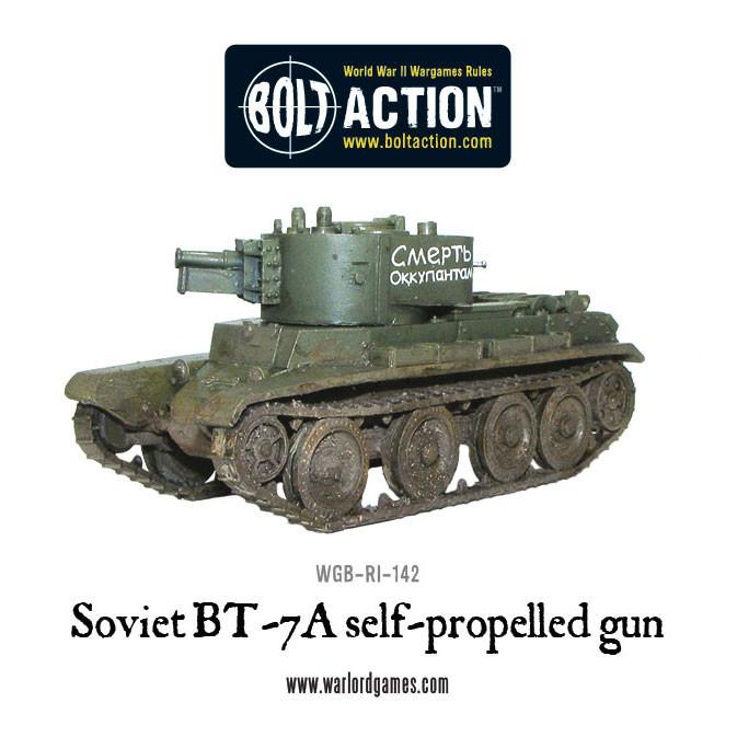 Soviet BT-7A self-propelled gun