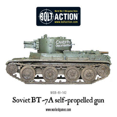 Soviet BT-7A self-propelled gun