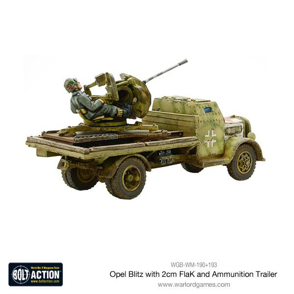 Opel Blitz with 2cm FlaK & Ammunition Trailer