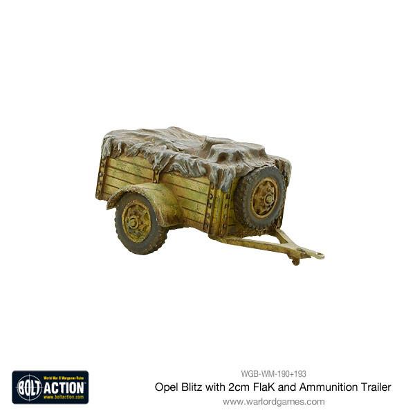 Opel Blitz with 2cm FlaK & Ammunition Trailer