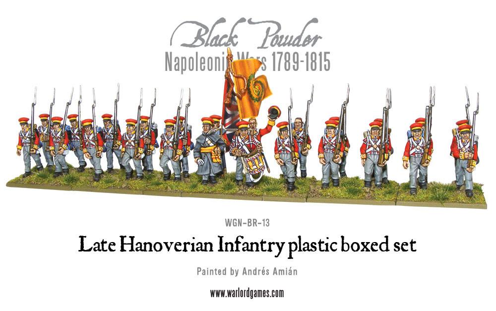 Napoleonic Hanoverian Line Infantry Regiment plastic boxed set