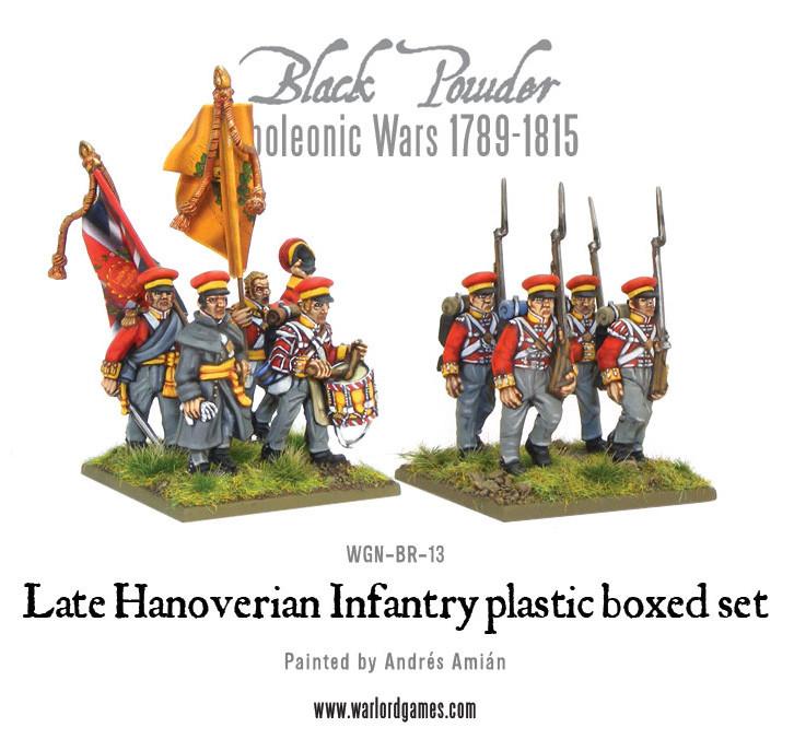 Napoleonic Hanoverian Line Infantry Regiment plastic boxed set