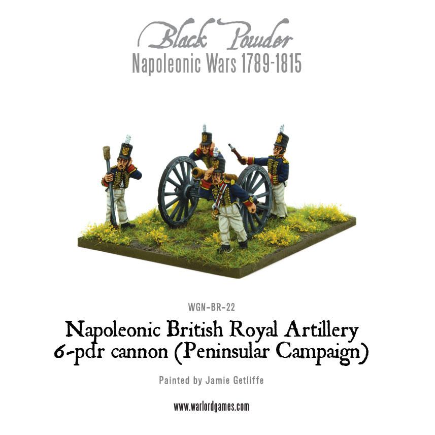 Napoleonic British Royal Artillery 6-pdr cannon (Peninsular Campaign)