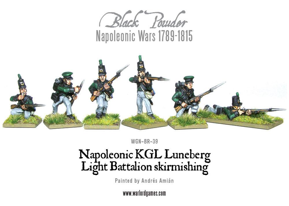Napoleonic KGL Luneberg Light Battalion skirmishing