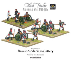 Napoleonic Russian 6-pdr battery