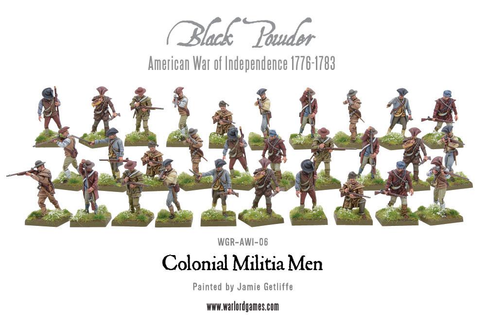 Colonial Militia Men (Plastic Box)