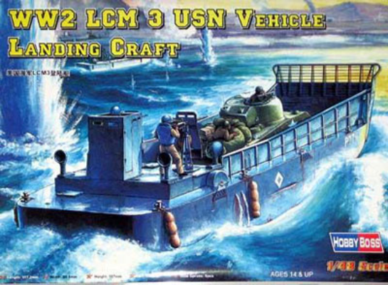 Plastic LCM3 USN landing craft