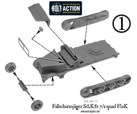 Fallschirmjager Sd.Kfz 7/1 quad FlaK Fallschirmjager Sd.Kfz 7/1 quad FlaK