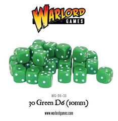 30 Green D6 (10mm)