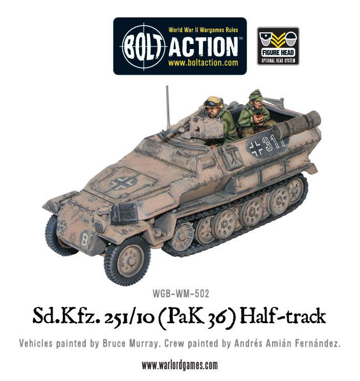 Sd.Kfz 251/10 half-track (3.7cm PaK) plastic boxed set