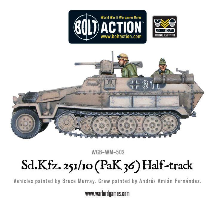 Sd.Kfz 251/10 half-track (3.7cm PaK) plastic boxed set