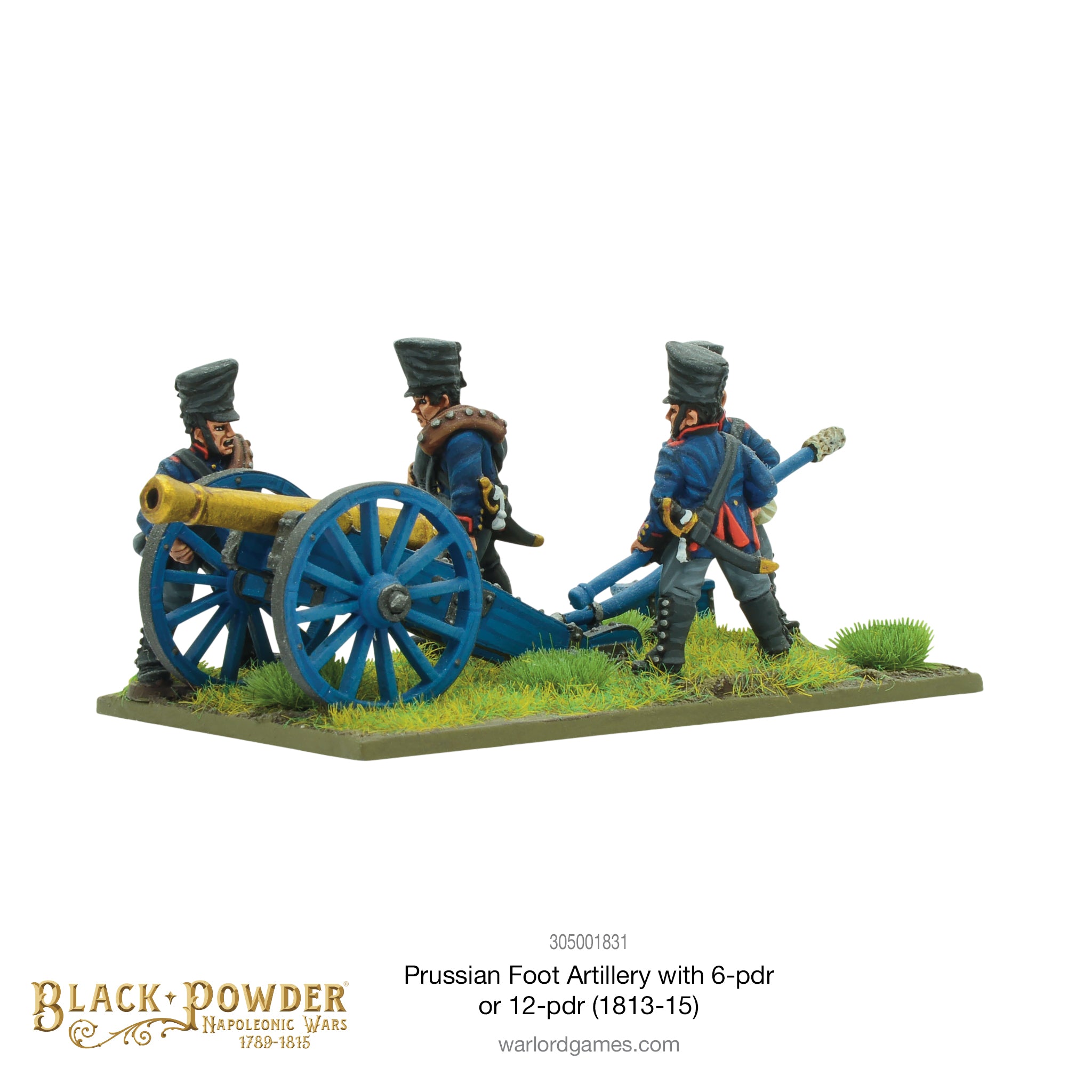 Napoleonic Prussian Foot Artillery with 6- or 12-pdr (1813-15)