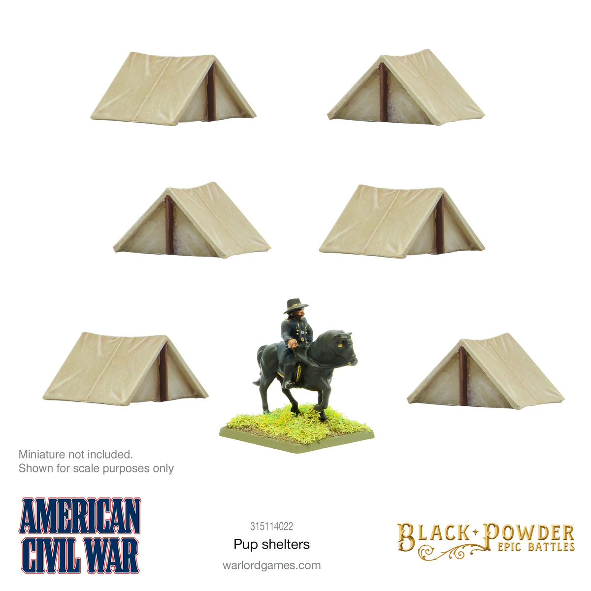 Black Powder Epic Battles: ACW Pup Shelters