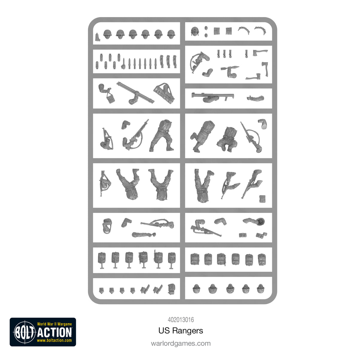 US Rangers plastic sprue